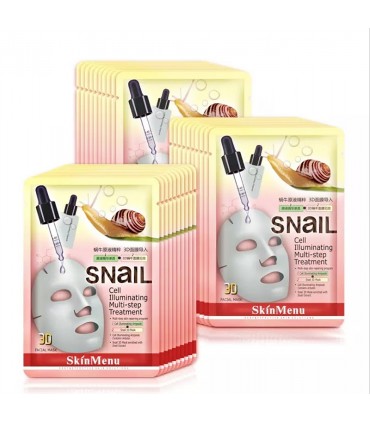 Masque bave d'Escargot - Masque hydratant naturel - Masque en tissu 25ml