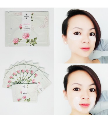 Masque patch yeux Rose - Masque patch gel - Masque Roses ( 6g )