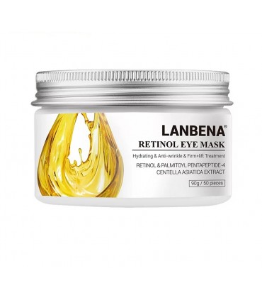 Maque contour yeux Rétinol - Masque patch yeux -Masque hydratant naturel - Masque en tissu ( 50 pièces )