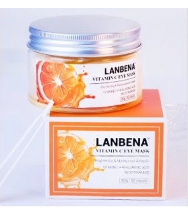 Masque yeux Vitamine C - Masque patch yeux -Masque hydratant naturel - Masque en tissu ( 50 pièces )