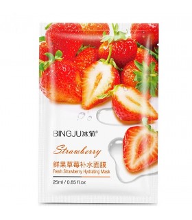 Masque Fraise - Masque hydratant naturel - Masque en tissu 25ml