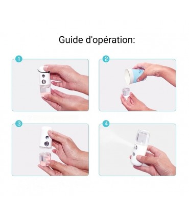 Mini vapeur hydratant, brumisateur portable 30ml