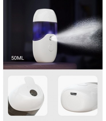 Vapeurs hydratant brumisateur portable  50ml (blanc)