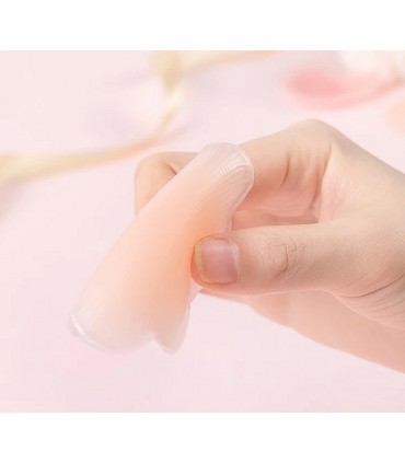 Soutien-gorge adhésifs silicone caché tétons forme fleur 6,5cm
