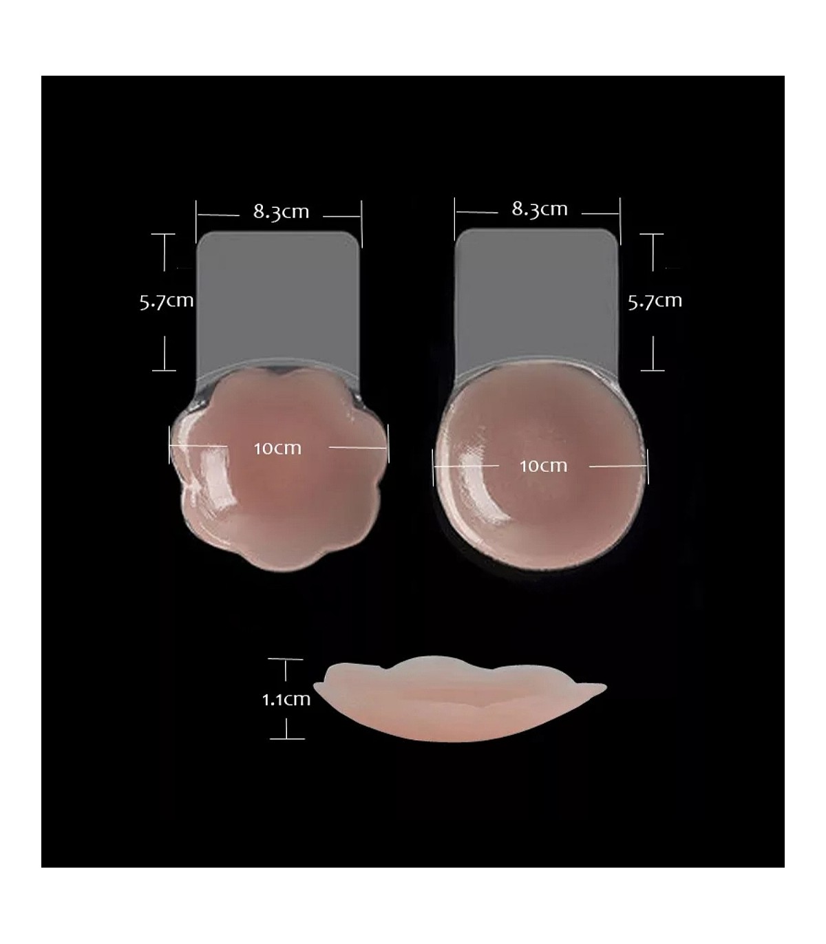 6 épaulettes En Silicone Pour Soutien-gorge – Anti-dérapantes, Confortables, Blanc/nude/noir