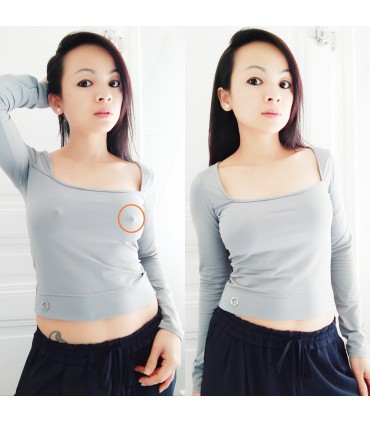 Soutien-gorge adhésifs silicone forme rond 10cm