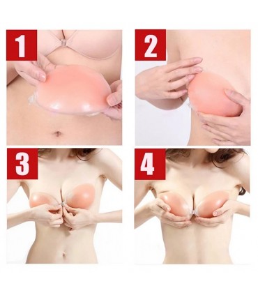 Soutien-gorge adhésif silicone réutilisable Coupe B