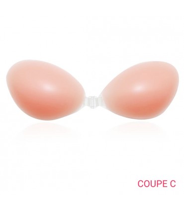 Soutien-gorge adhésif silicone réutilisable Coupe C