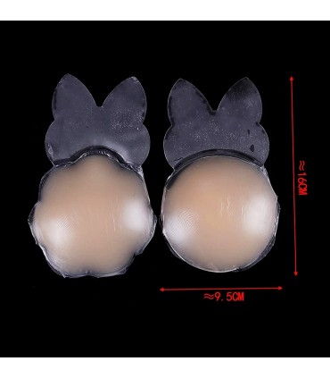 Soutien-gorge adhésifs silicone forme rond 10cm