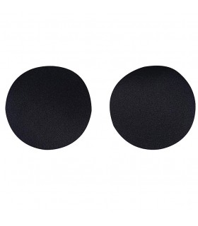 Soutien-gorge adhésifs silicone-tissu forme rond 8,5cm