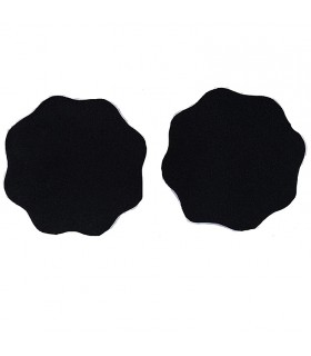 Soutien-gorge adhésifs silicone-tissu forme fleur 8,5cm