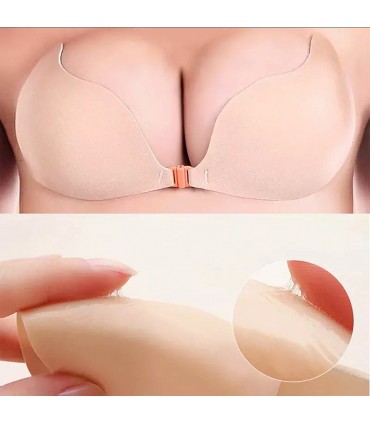Soutien-gorge adhésifs silicone-tissu réutilisable Coupe A