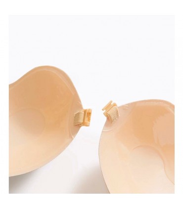 Soutien-gorge adhésifs silicone-tissu réutilisable Coupe D