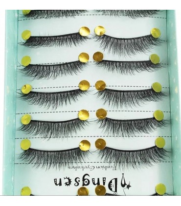 Faux cils naturel 3D - 10 paires