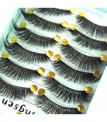 Faux cils naturel 3D - 10 paires