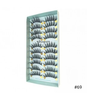 Faux cils naturel 3D - 10 paires