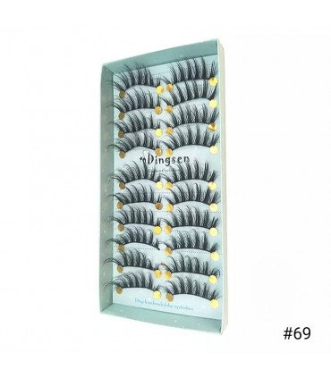 Faux cils naturel 3D - 10 paires