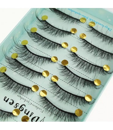 Faux cils naturel 3D - 10 paires