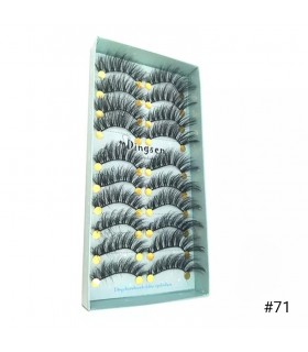 Faux cils naturel 3D - 10 paires