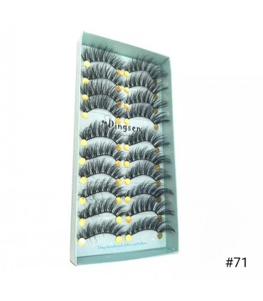 Faux cils naturel 3D - 10 paires