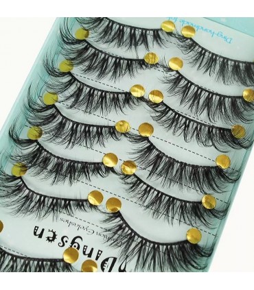 Faux cils naturel 3D - 10 paires