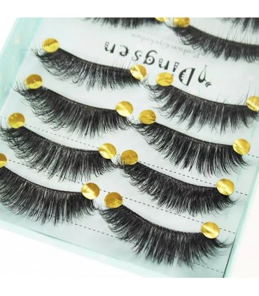 Faux cils naturel 3D - 10 paires